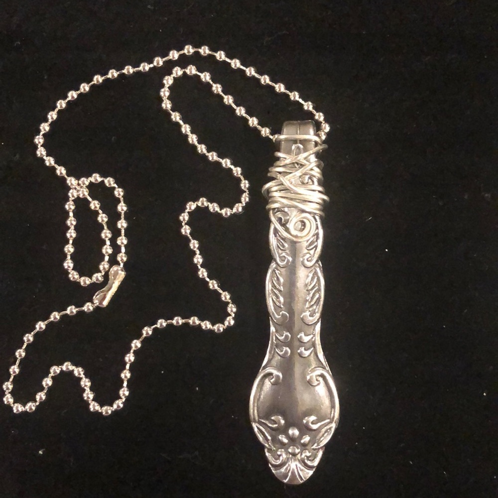 Spoon handle necklace
